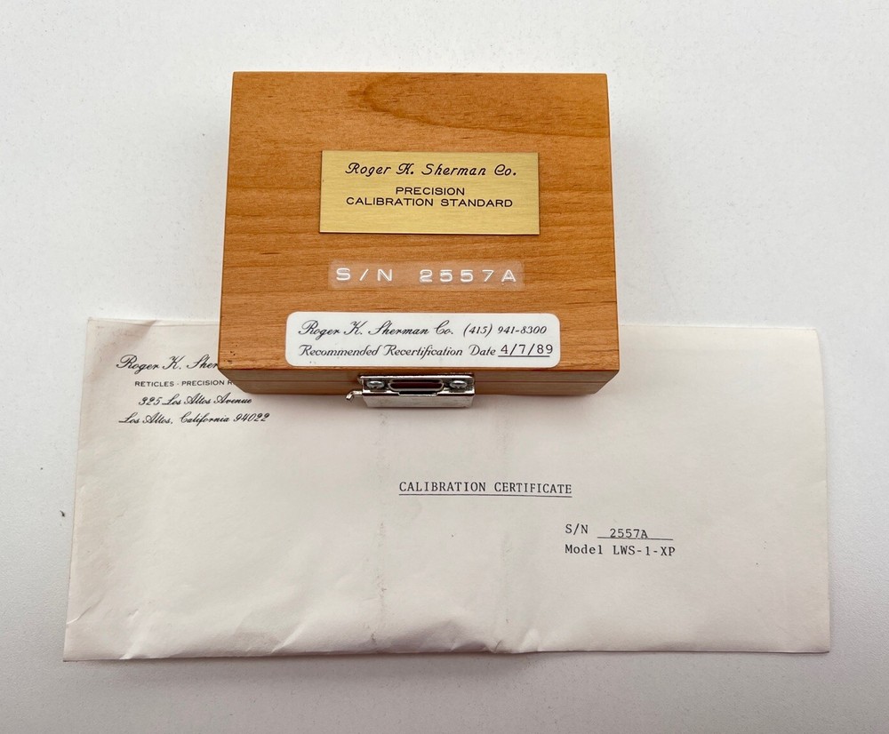 Roger H. Sherman Precision Line Width Calibration Standard
