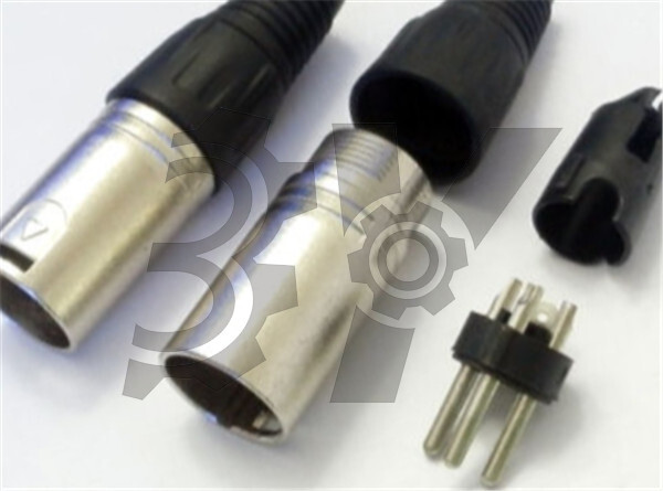 1PCS MicrophPatch Plug Connector XLR Male 3-pin NEW