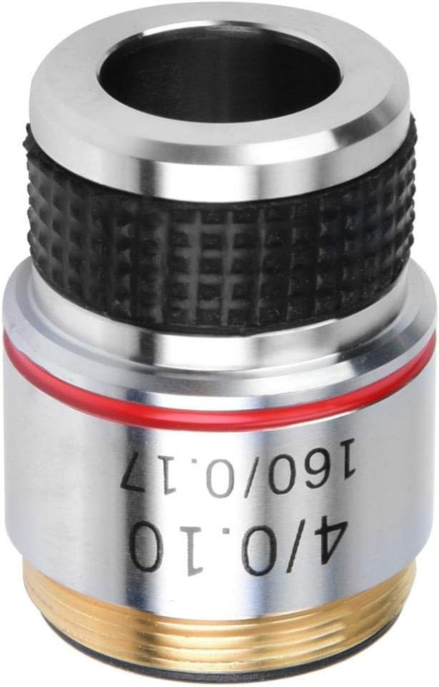 4X Compound Microscope Standard Plan Achromatic Objectives Lens 185 Conjugate Di