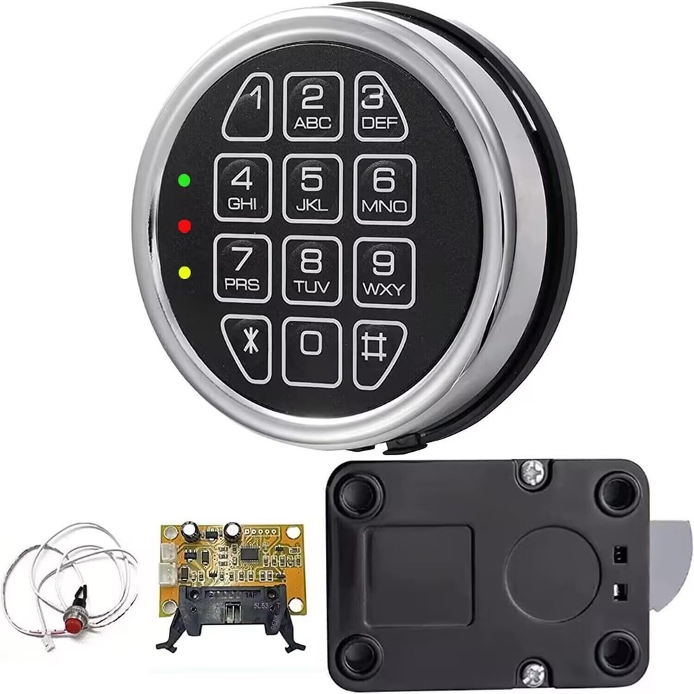 Gun Safe Lock Replacement Swingbolt Lock Chrome Digital Electronic Keypad Lock