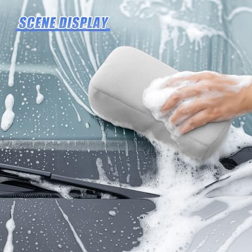 Suede Microfiber Applicator Pad, Ceramic Coating Sponge Pads, Automotive 4PCS