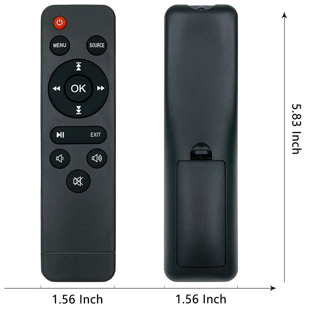 KhotIlong Replacement Remote for Mini Projector,Compatible with TMY...