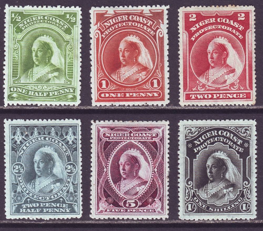Niger Coast 1894 SC 43-48 MH Set