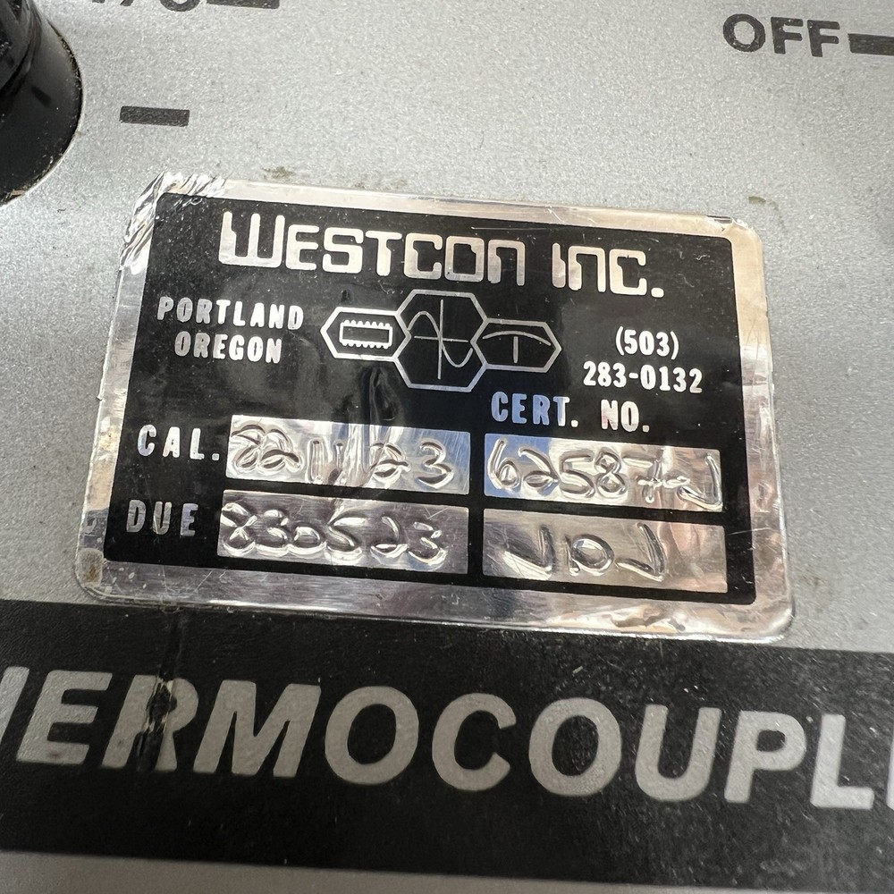 WAHL MODEL C-65 TERMOCOUPLE CALIBRATION STANDARD Microprocessor Based Calibrator