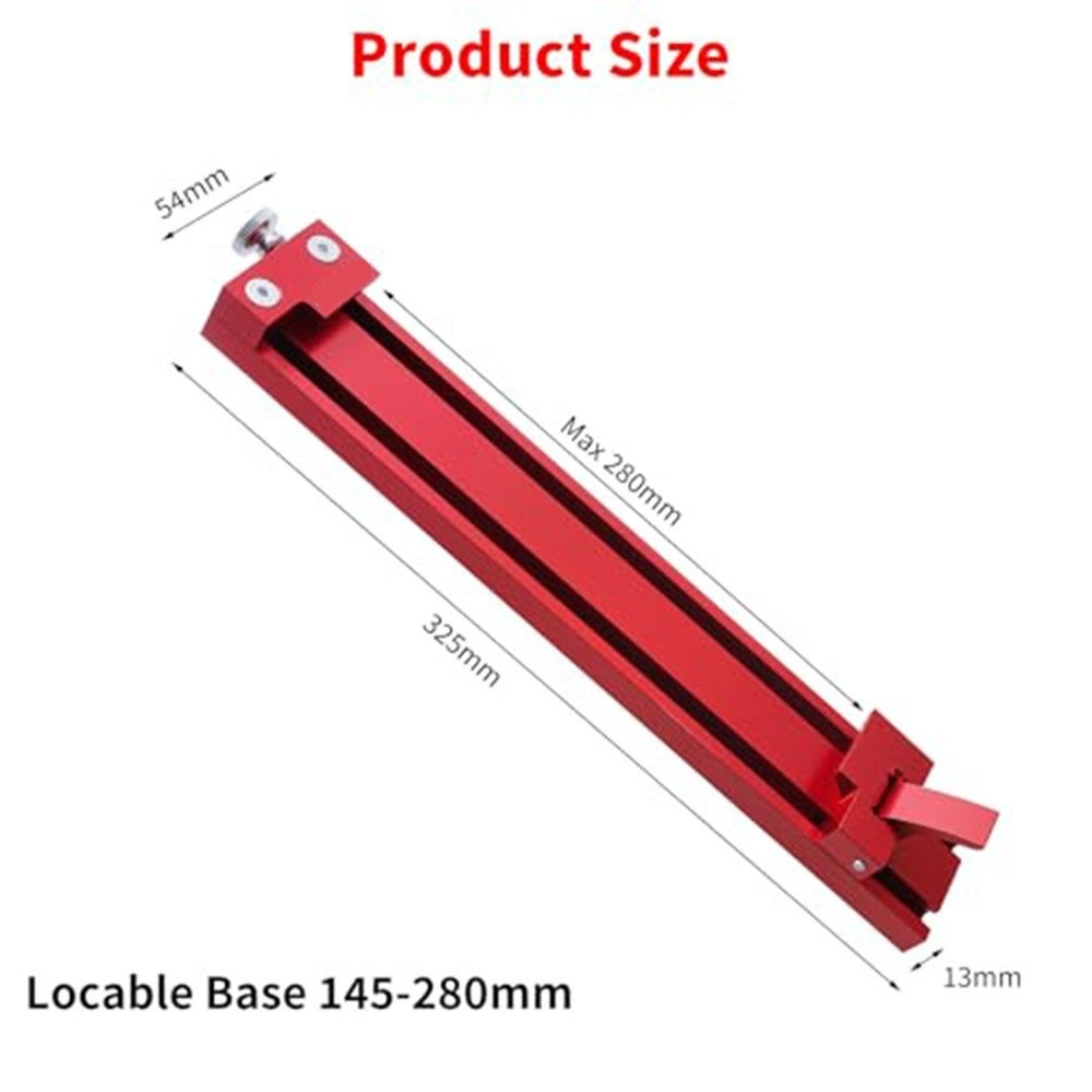 Adjustable Circular Saw Base Guide Rail with Dual Latch for Precise Positioning