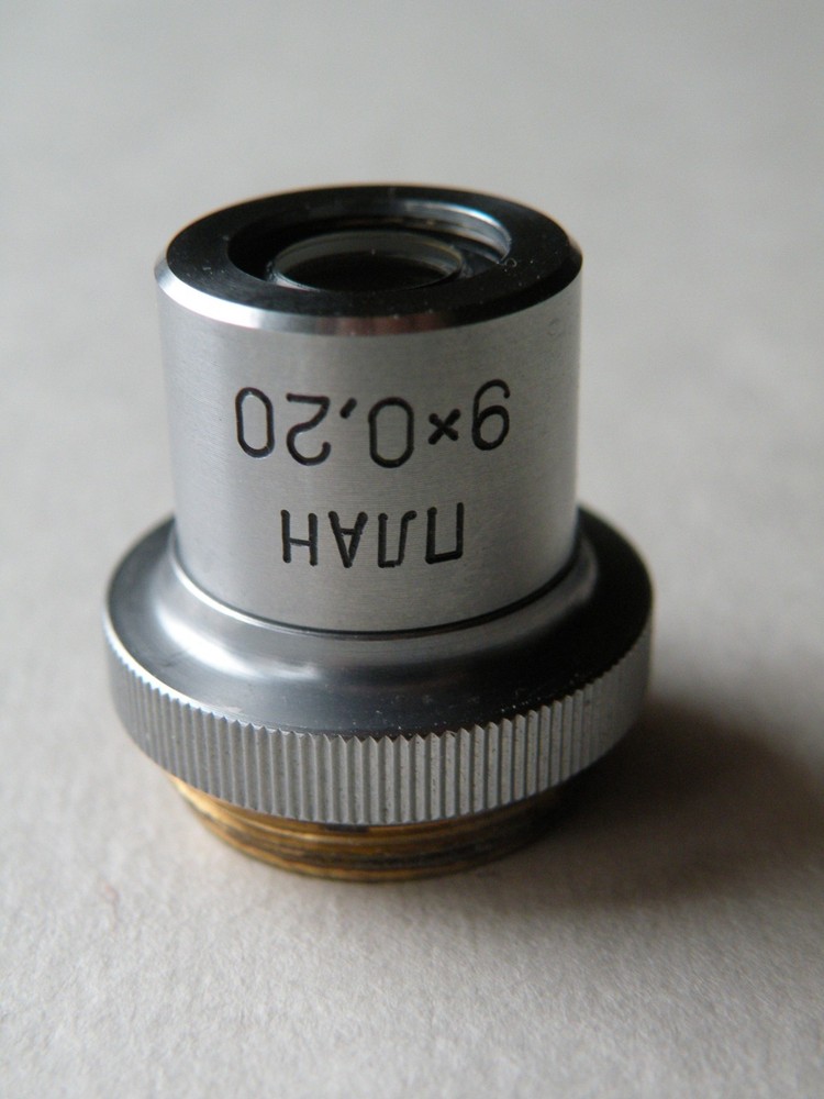 LOMO Planachromat objective PLAN 9x 0,20 microscope ZEISS