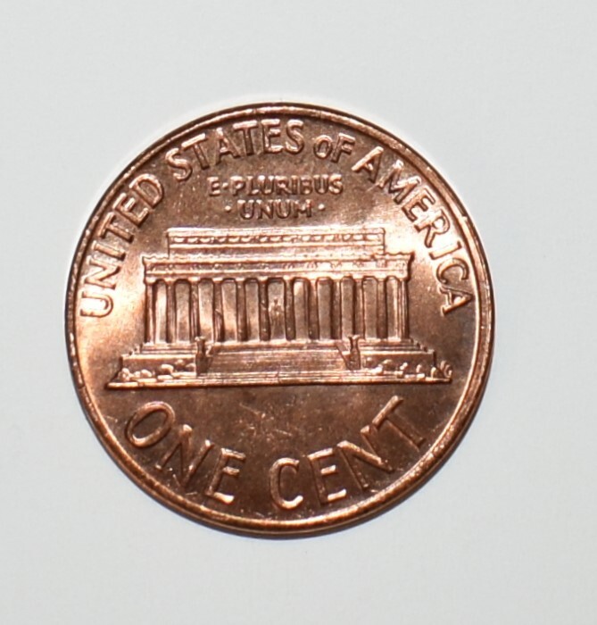 1968 Penny Error No Mint Mark P Red High Mint State Rim Collar DD Errors