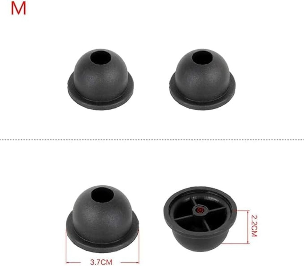 1Pair Replacement Plastic Stud Luggage Feet Pads Baggage Replacement Stud Foo...