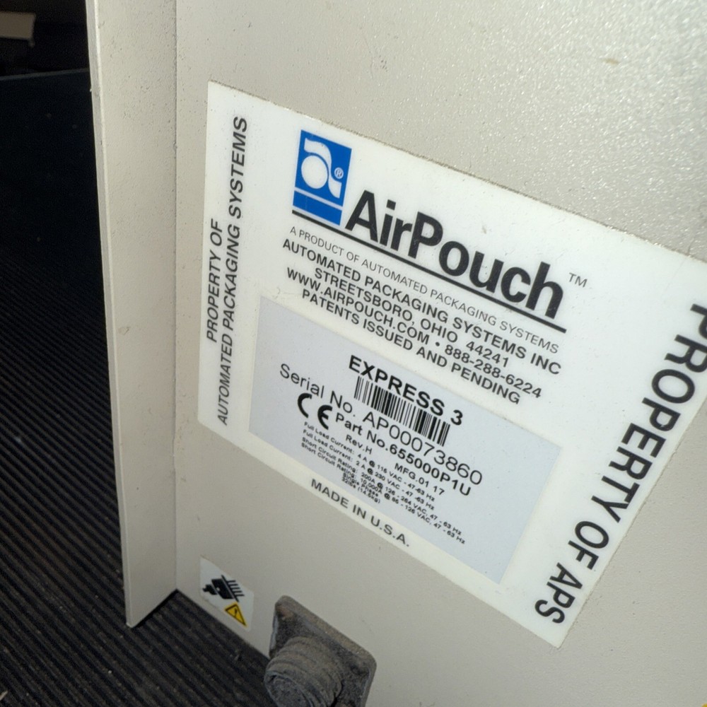 Autobag Airpouch Express 3 Air Pillow Pouch Packaging Machine