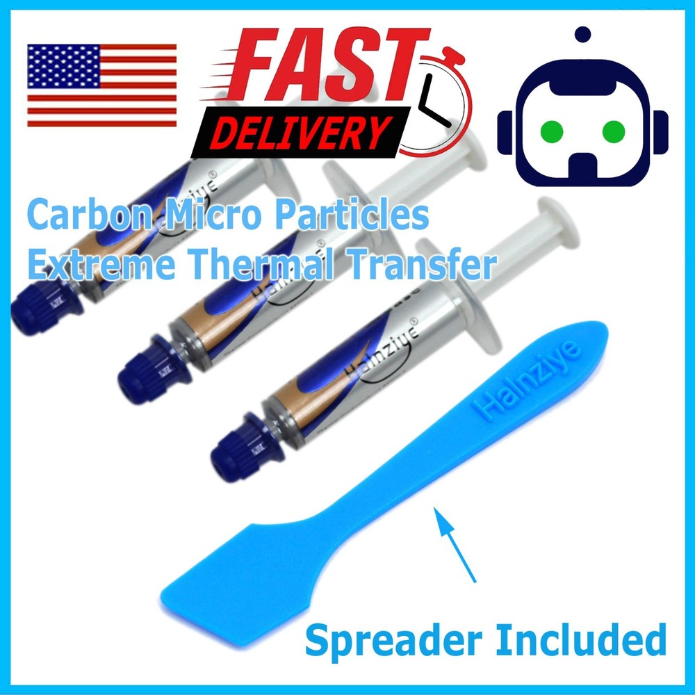 3PCS High Performance Silver Thermal Grease CPU Heatsink Compound Paste Syringe