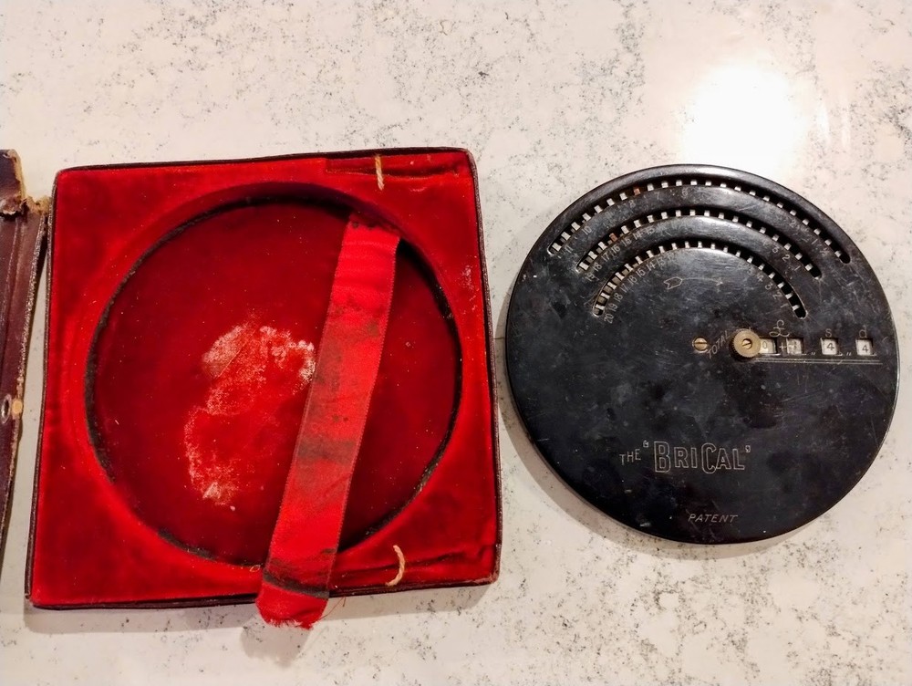 The BriCal - Money Calculating Machine, circa 1907, adding machine/calculator