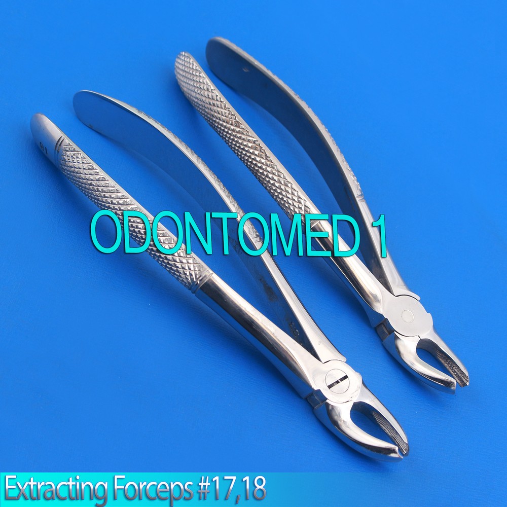 New Dental Instruments, Extraction Forceps Upper Molar Right And Left Fig17&18
