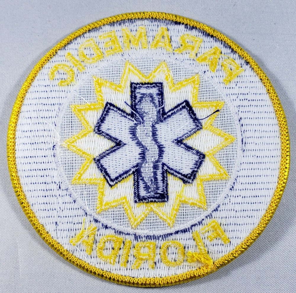 USQ211 Paramedic Florida Gold Border Patch
