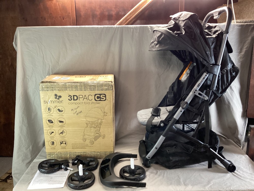 Summer 3Dpac CS Compact Fold Stroller Black - Missing Cup Holder