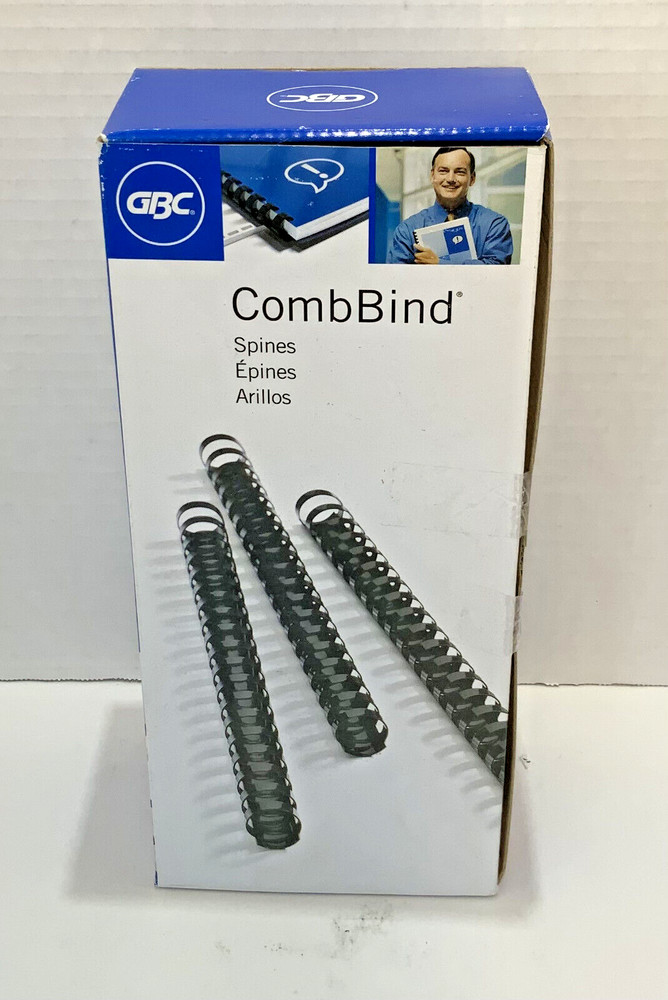 CombBind 7/16" Box of 100 Black Spines (4000056G)