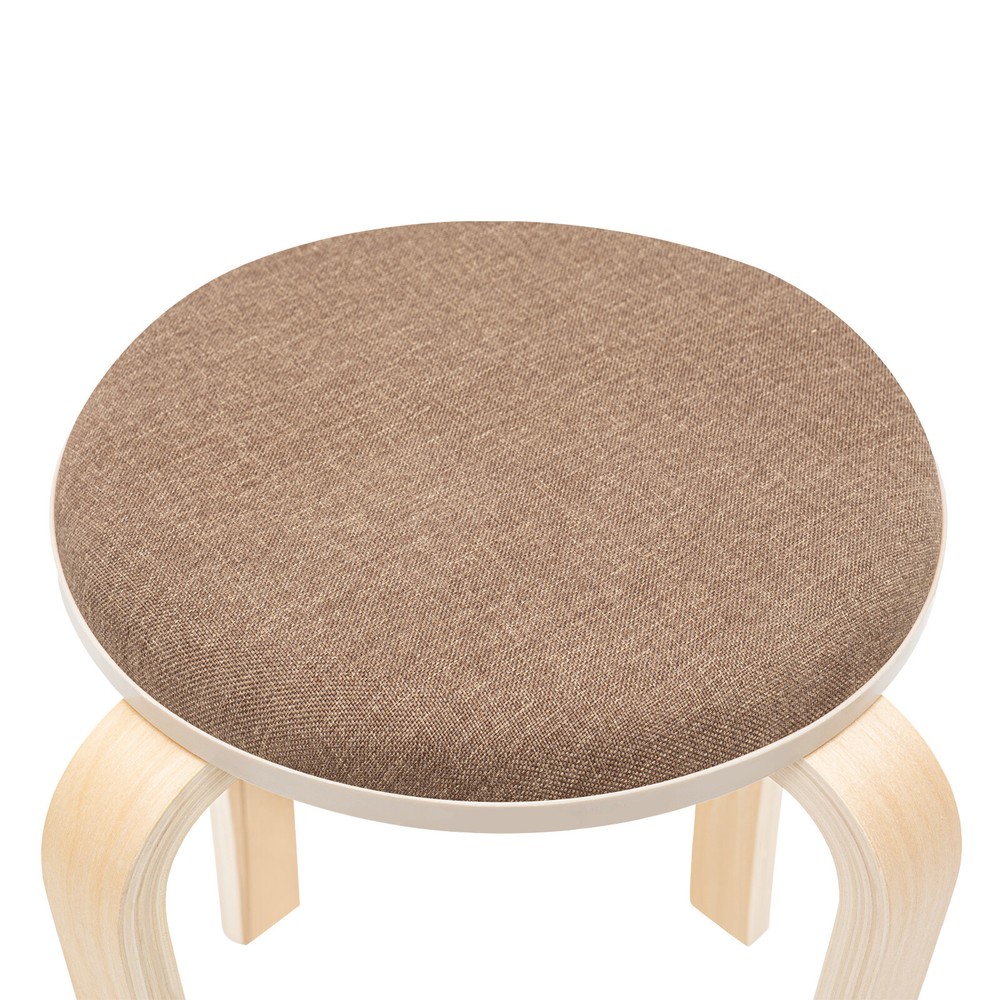 8pcs Stackable Stools Stackable Round Stools Mutil-color Stacking Wooden Stools