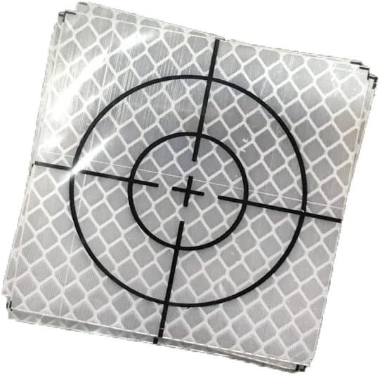 Durable Reflective Target Sheets for Construction & Surveying – 10 Sheets Pack