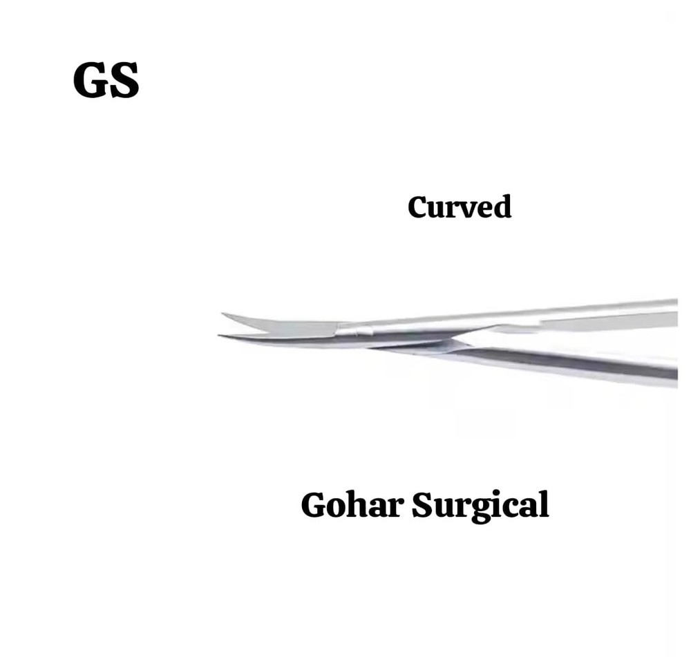 Yasargil Micro Scissors Curved 23cm Neuro Surgical instruments sharp