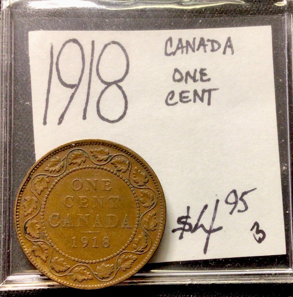 1918 Canada 1 Cent! ENN Coins