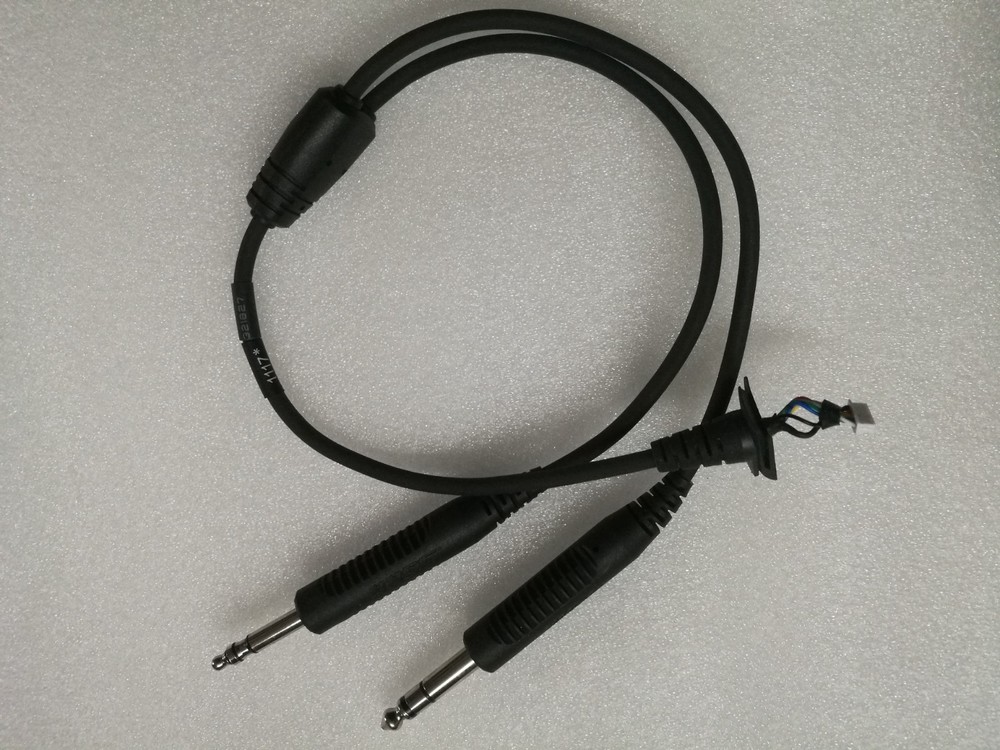 Double Plug Cable for Bose proflight Aviation Headset Stereo / No supported A20