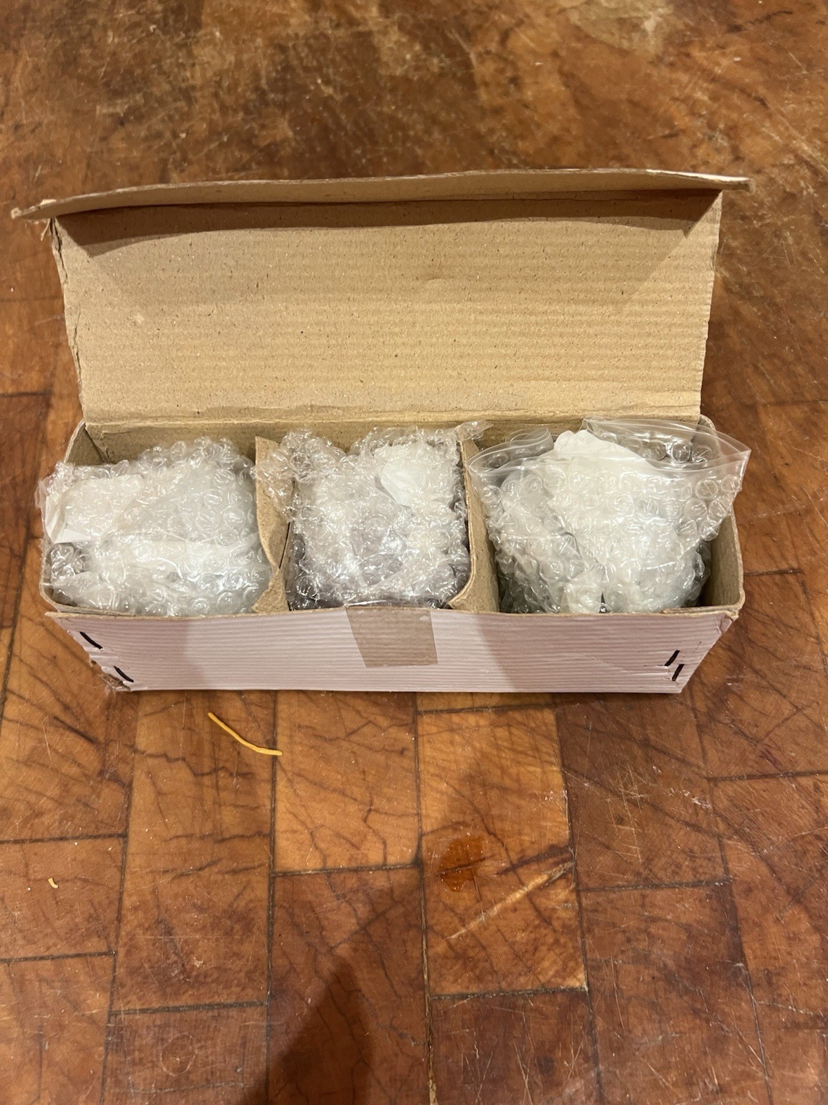 Rare Vintage  Union 76 Glass Christmas Ornaments, Thick Glass Set of 3