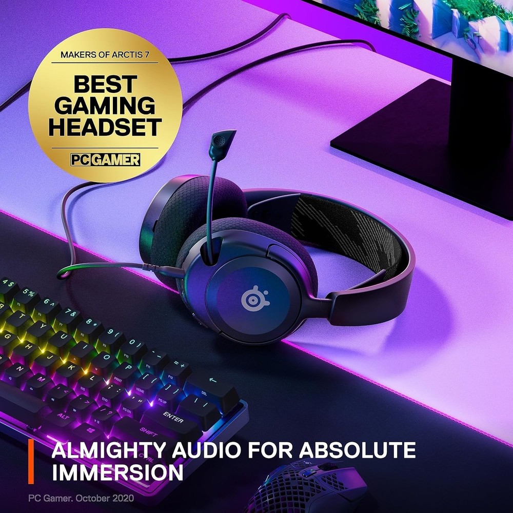 SteelSeries Arctis Nova 1 — Multi-System Gaming Headset Wired, Black