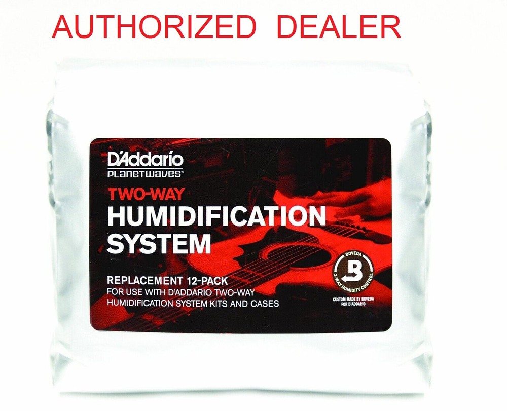 12 Pack Humidipak Maintain Replacement Packets D'Addario Planet Waves