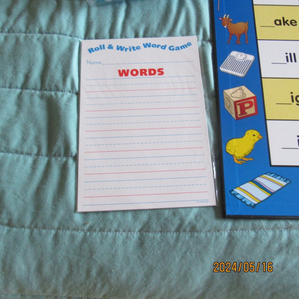 Lot 2-Lakeshore Learning-Roll & Write Word Game-Dice-Sentence Cubes-Writing-2000