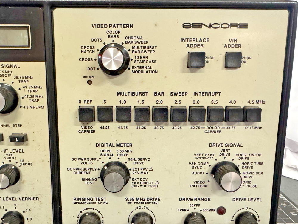 Vintage Sencore VA62 Universal Video Analyzer – USA – Untested