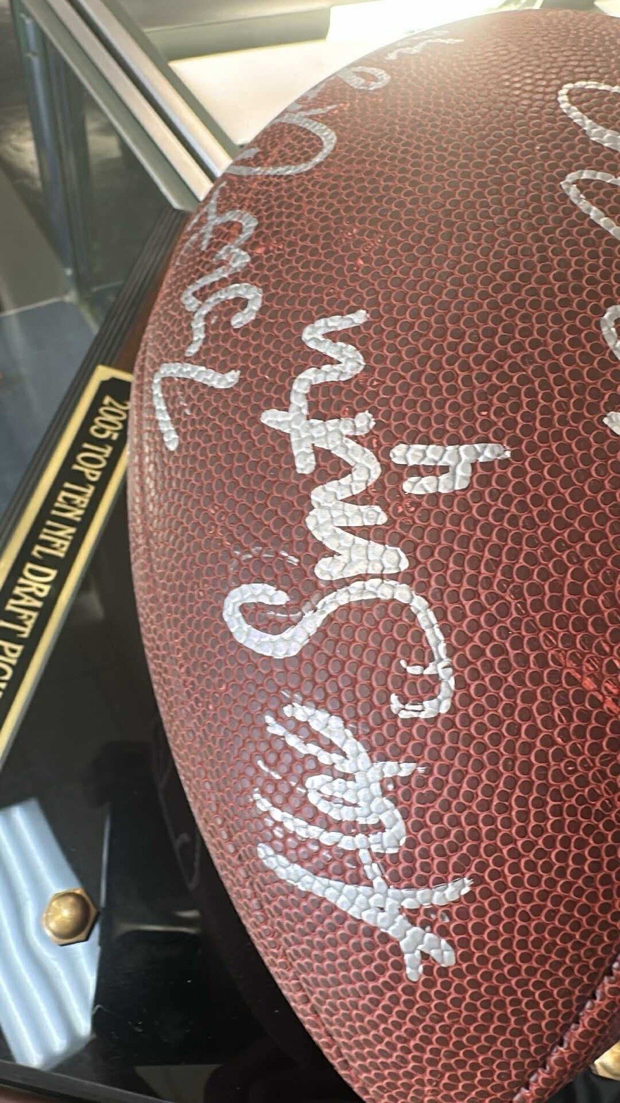 2005 Top 10 NFL Draft Picks Autographed Football