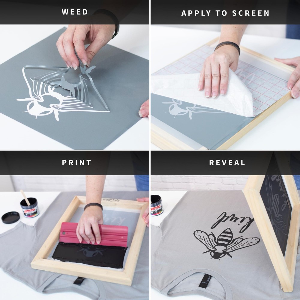 Screen Printing Vinyl Kit for Beginners for use with Cutting Machine