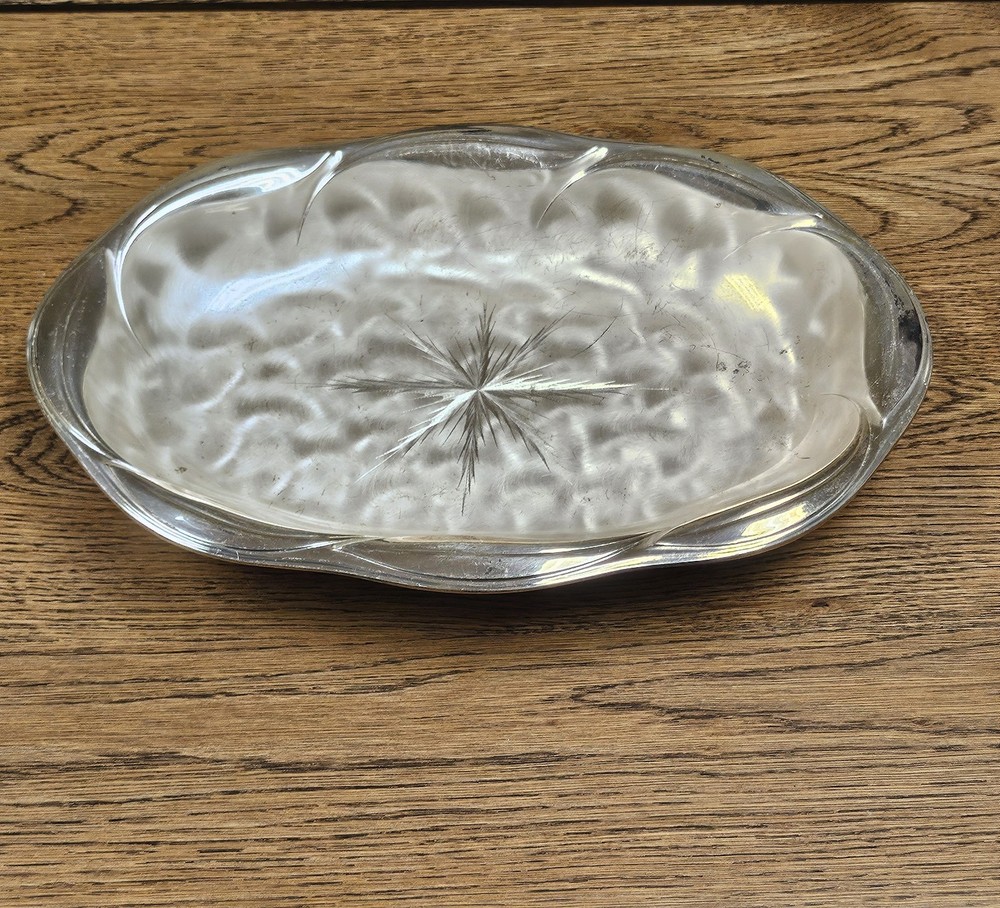 WMF Ikora Germany Silver Plate Dish Serving Tray 11" x 7" Tarnish Resistant