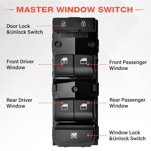 93571-M6100 Driver Side Master Power Window Switch Compatible with 2019 2020