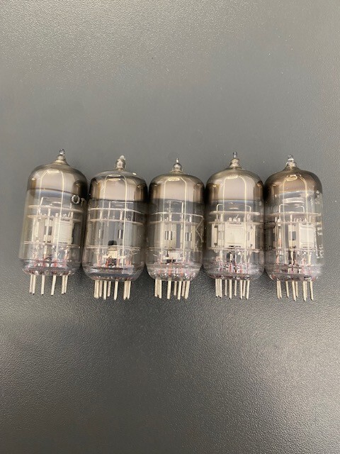 6N2P double triode tube. Silver anode! NOS. Lot 5pcs.