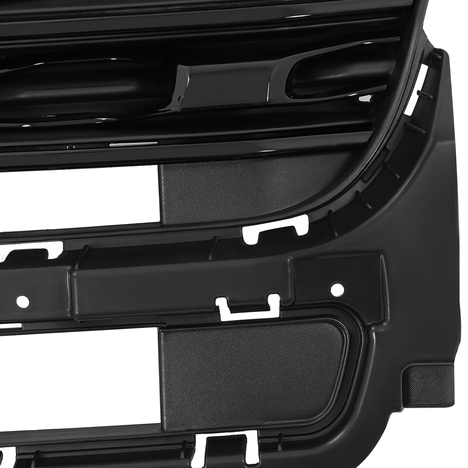 For Ford Explorer 2016 2017 Front Bumper Upper Grille Glossy Black Painted