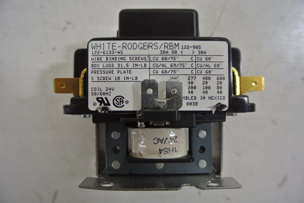 WHITE-RODGERS/RBM Definite Purpose contactor model:122-905