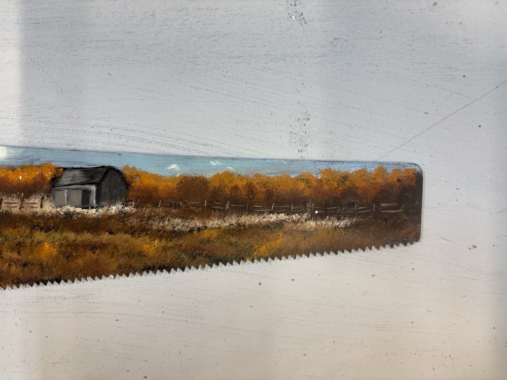 Hand Painted Saw