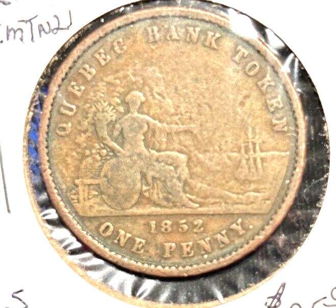 Lower Canada 1852 Penny KM TN21 VF