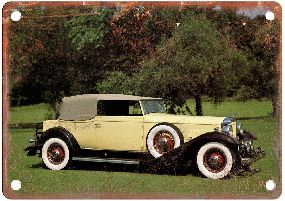 1933 Packard Vintage Automobile Ad Retro Look Reproduction Metal Sign A3167