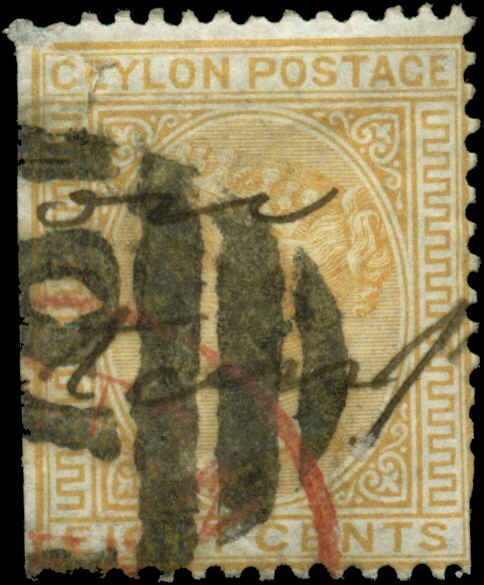 Ceylon  Scott #66a SG #124 Used