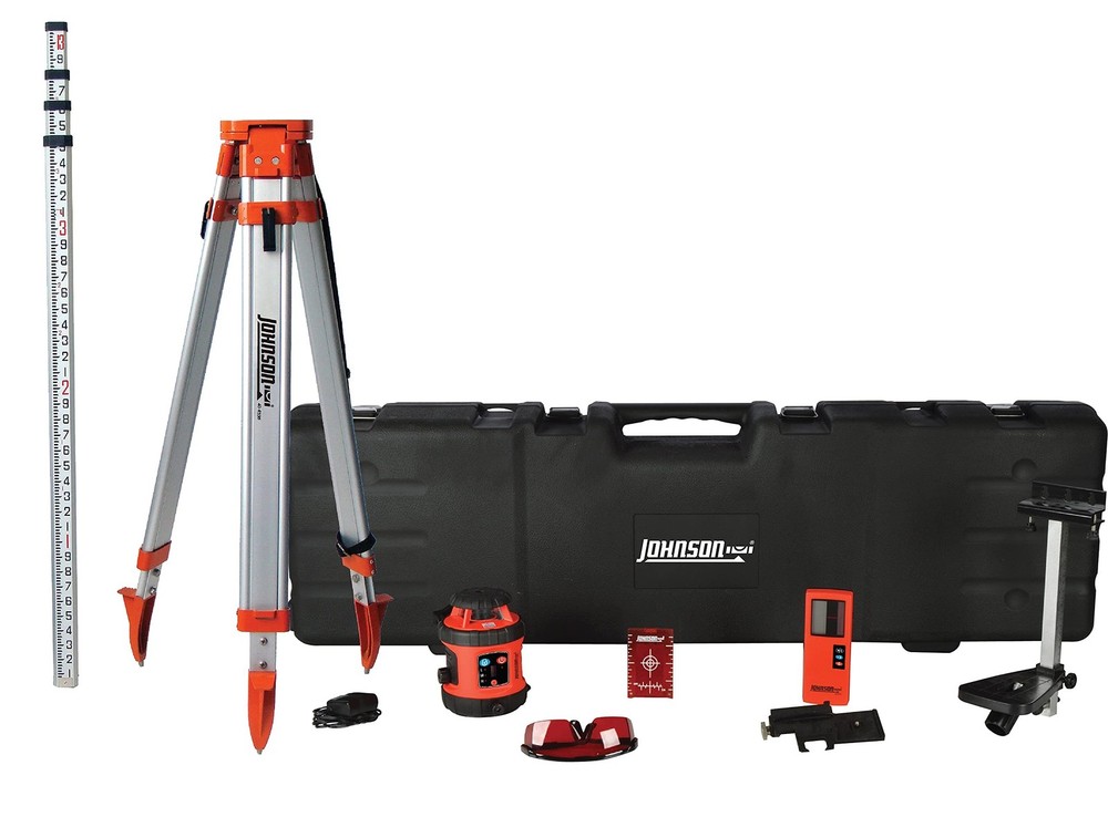 Johnson Level & Tool 99-026K Self-Leveling Horizontal Rotary Laser System w/ ...