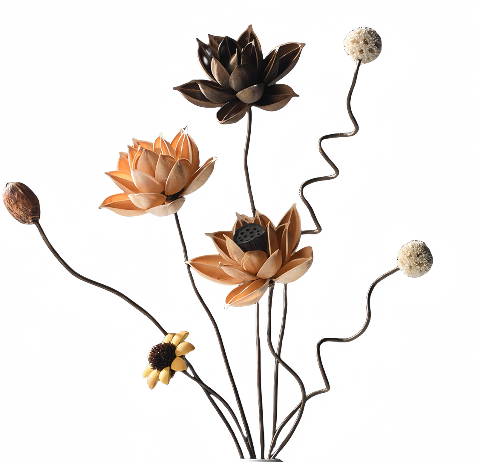 Elegant Dried Flower Arrangements - Perfect for Home Decor & Events 03