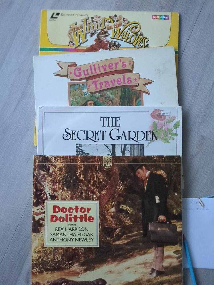 Four Children's Films  on Laser Discs
