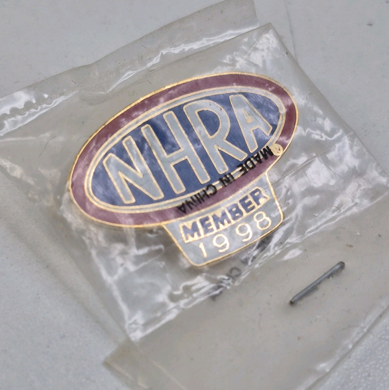 VTG 1998 NHRA CHAMPIONSHIP DRAG RACING MEMBER HAT LAPEL PIN 1998 NIP