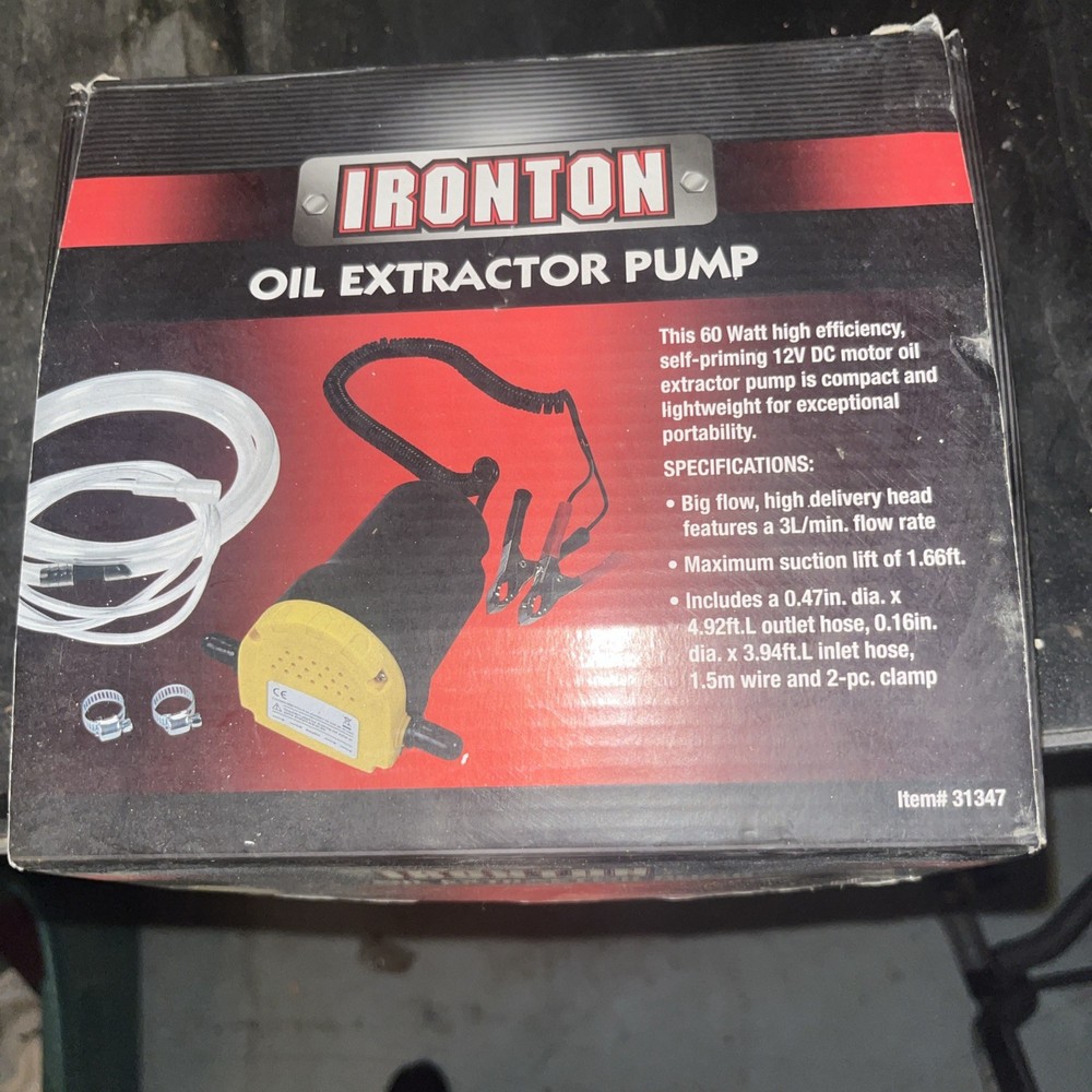 Ironton Oil Extractor Pump--New