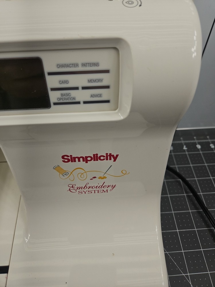 Simplicity Embroidery Only Machine Model SE2 Touch Screen White Works
