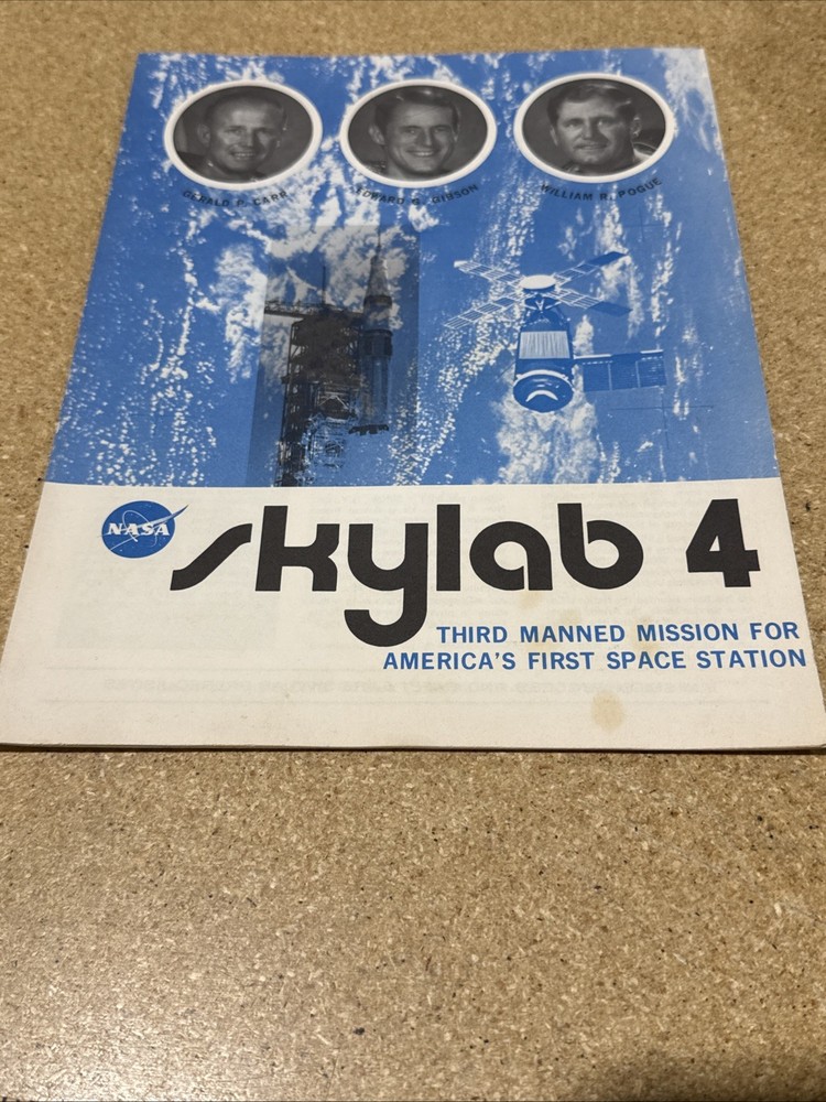NASA Skylab 4 Mission Poster Ephemera Third Manned Mission 1973