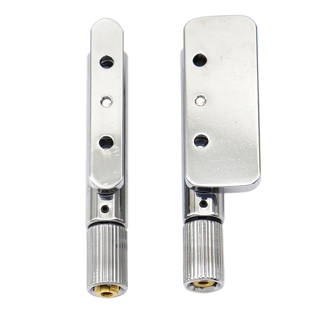 6 Strings Headless Guitar Bridge Single Bridge Saddle for Headless Guitar Chrome