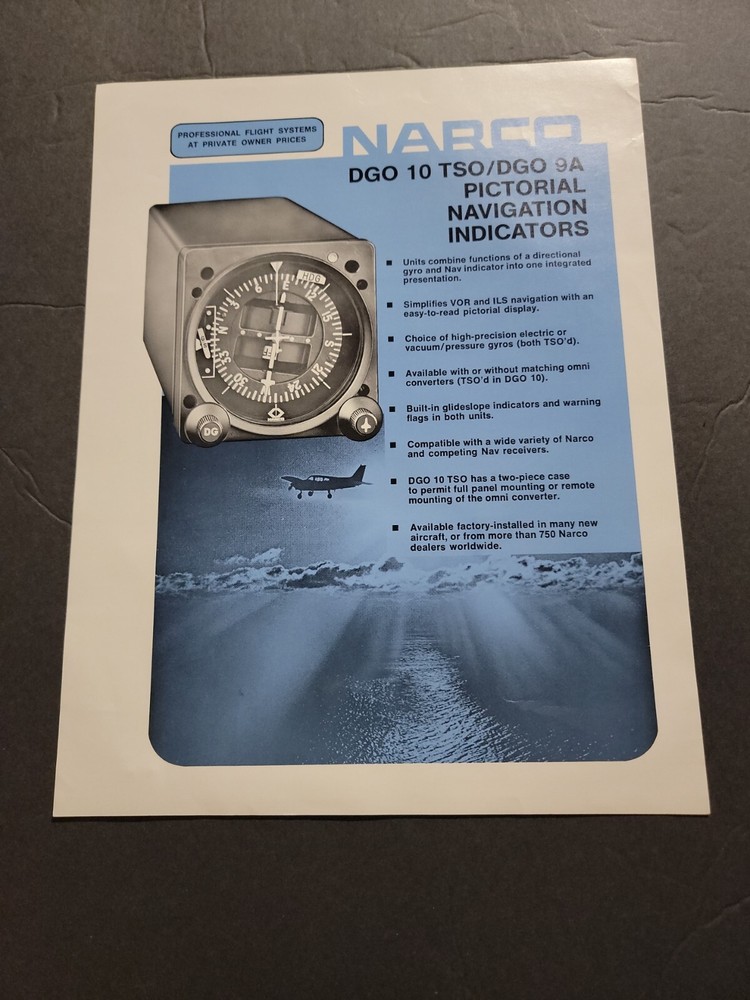 NARCO AVIONICS VINTAGE ADVERTISING