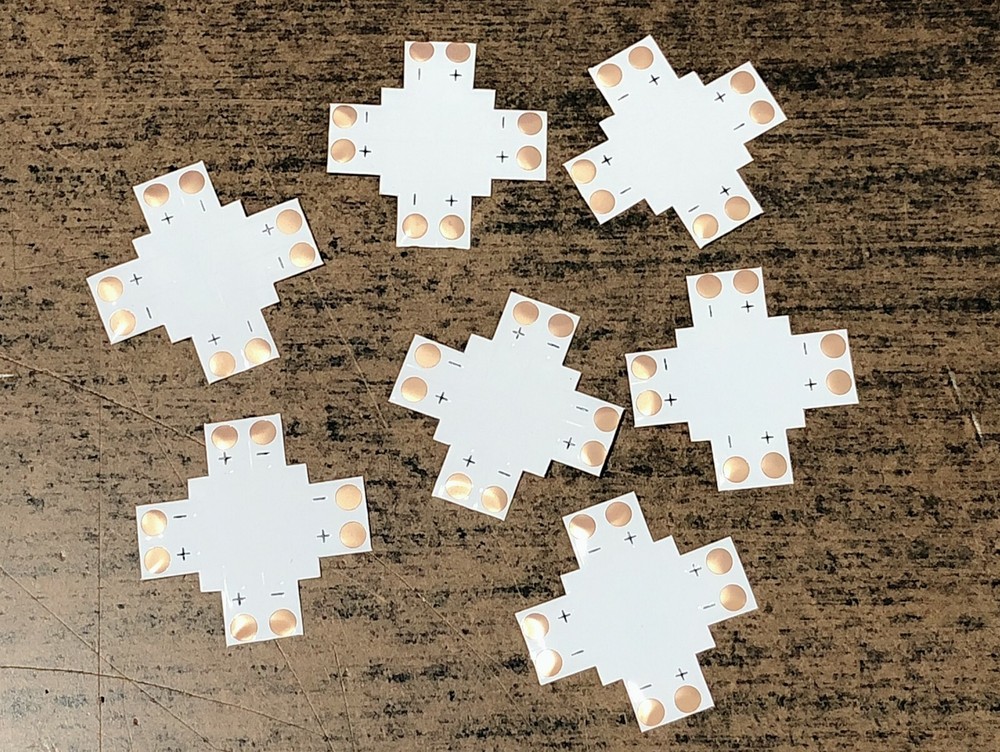 2835 8mm + Shape 2pin Adapters LED Strip Connectors